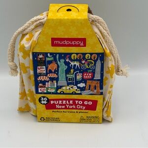 New York City Puzzle to Go by Mudpuppy 36 Piece Jigsaw Puzzle 12x9” Landmarks